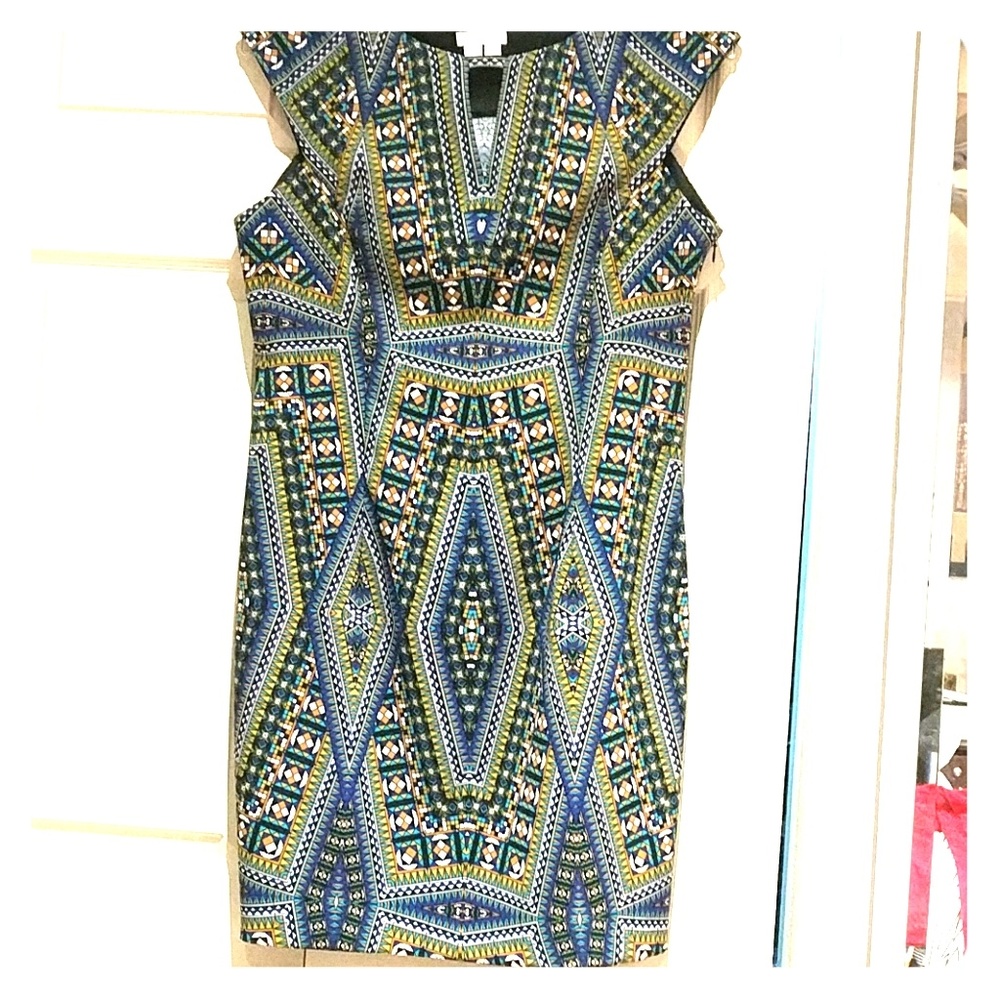 London Times Cap Sleeve Dress